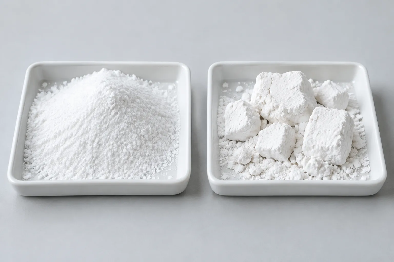 Pentaerythritol free-flowing powder versus caked lumps comparison